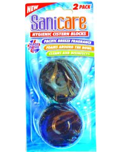 Cistern Toilet Blocks, Twin Pack