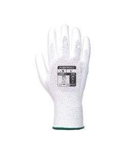 PU Palm Gloves - 7 / S - White