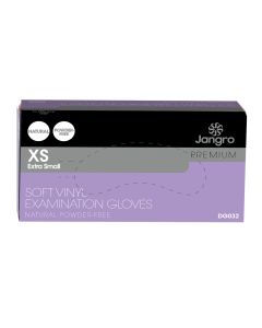 Premium Soft Vinyl Examination Glove, Powder Free, Natural, Extra Small