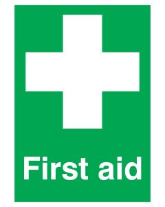 First Aid with symbol 150x125 Rigid