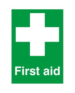 First Aid with symbol 150x125 S/A