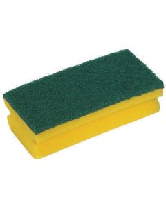 Abrasive Easigrip Sponge Scouring Pad, Yellow/Green