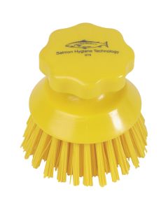 Hygiene Round Hand Scrubbing Brush Yellow