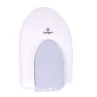 Toilet Seat Cleaner Dispenser, White Plastic