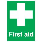 First Aid with symbol 150x125 Rigid