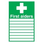 First Aiders (with spaces) and symbol 300x200 Rigid