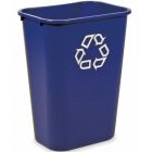 Deskside Recycling Bin 39 litre Blue