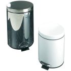 Steel Pedal Bin 12 litre White