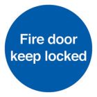 Fire Door Keep Locked 100x100 S/A